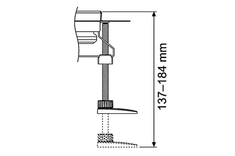 Ніжки TECE Drainline 4 штуки 139–187 мм для дренажних лотків (660004) image 2