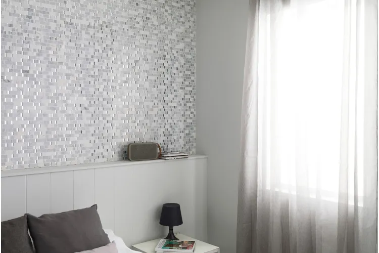 G124 VICTORIAN STRIPES WHITE 29.5x29.7 (мозаїка) зображення 2