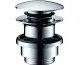 Донний клапан для умивальників з переливом , push-open, хром (50100000)