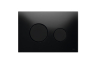 Панель змиву для унітазу TECEloop: скло чорне, кнопки чорні (9240657) image 1