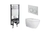 PACK I-COMFORT, Унітаз з кришкою i-Comfort з фунцією біде + Інсталяція + Кнопка, white (100367608) image 1