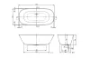 THEANO Duo Ванна вільностояча 175x80 Quaryl (UBQ175ANH7F200V-01) зображення 6