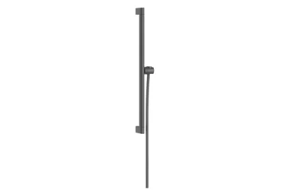 Душова штанга Unica E Puro 65 см зі шлангом 160 см, Brushed Black Chrome (24404340)