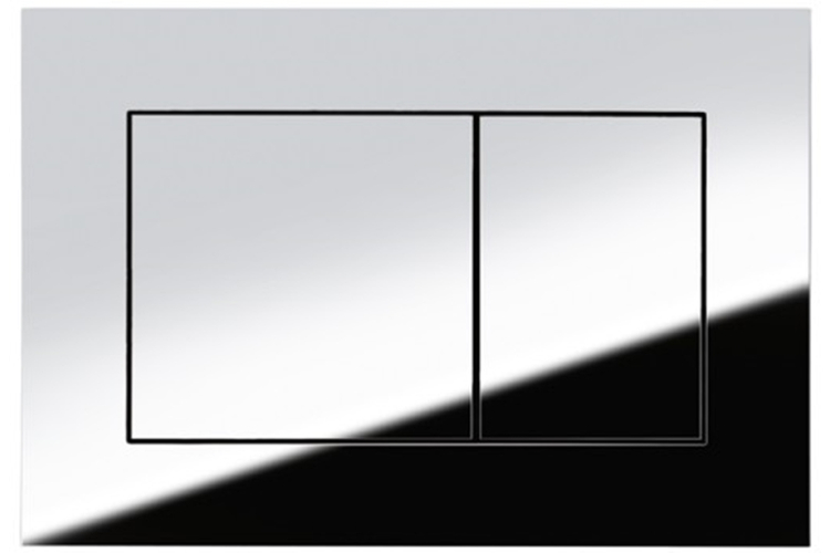 Панель змиву TECEnow з двома клавішами, хром глянець (9240401) image 1