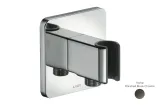 Шлангове під'єднання Fixfit Porter з тримачем, Polished Black Chrome 11626330