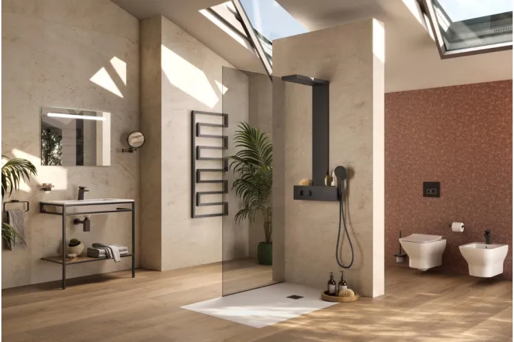 OXO, Рушникосушка електрична, 1290x580 mm, matt black (100346765) зображення 4