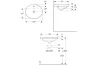 Умивальник VARIFORM 55 см овальний, врізний в стільницю, з полицею для отвору під змішувач, з переливом, білий (500.721.01.2) зображення 2