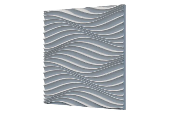Гіпсова стінова панель 50х50 см WAVE 03 зображення 1