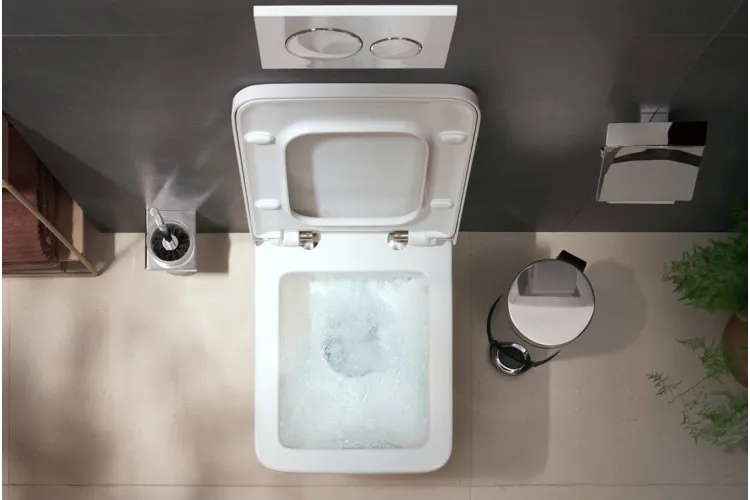 Сидіння на унітаз EluPura Q з функцією SoftClosing top fix, металеві петлі, White (60150450) image 2