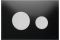 Панель змиву TECELoop з двома клавішами, хромовані матові клавіші, скло чорне (9240655)