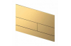 Панель змиву TECEsquare II Metal з двома клавішами, золото, мат. (9240838) зображення 2