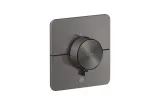 Термостат прихованого монтажу ShowerSelect ID Softsquare HighFlow на 1 функцію, Brushed Black Chrome (36778340)