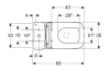 Унітаз-компакт SELNOVA SQUARE + сидіння дюропластове (503.086.00.1) image 2