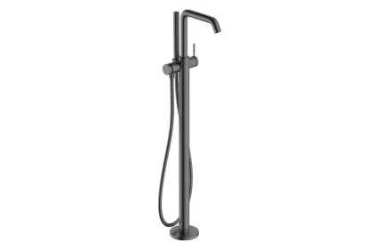 Змішувач Tecturis S для ванни підлоговий, Brushed Black Chrome (73440340)