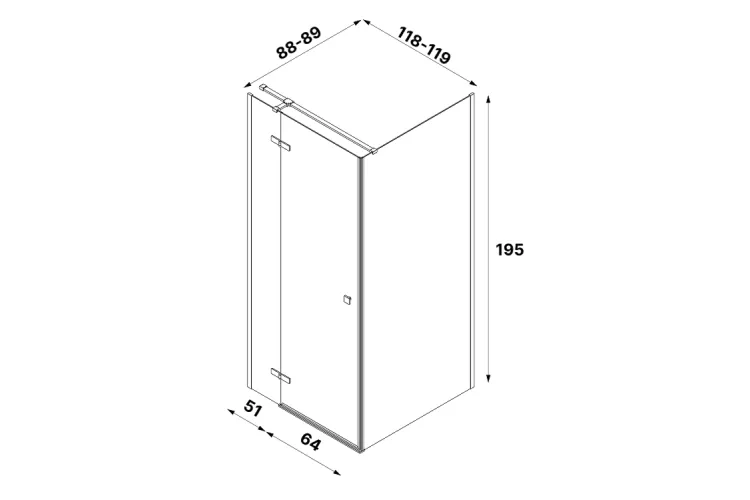 Душова кабіна прям. KALIBRA CHROME 120x90x195 скло clear ACTIVE SHIELD 6мм image 4