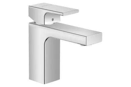 Змішувач Vernis Shape Isolated 100 для умивальника без донного клапана, Chrome (71569000)