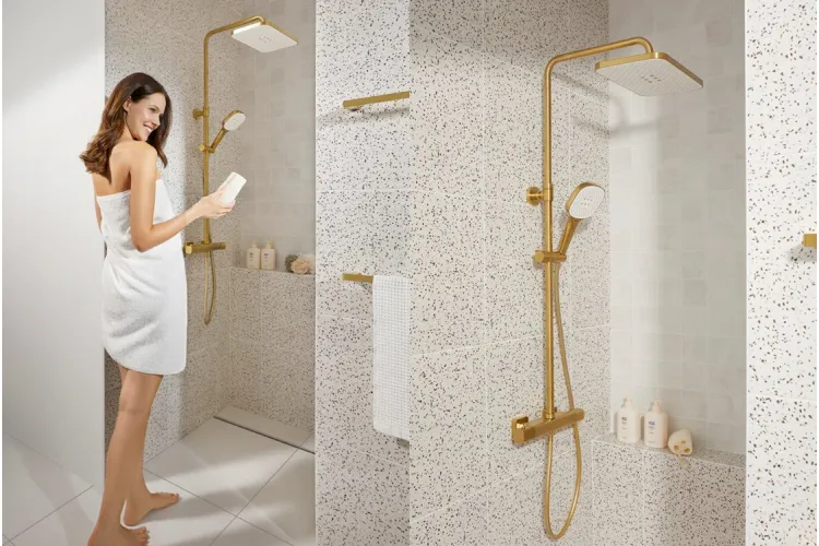 Душова система MALAGA pvd brushed light gold 5756-910-31 image 3