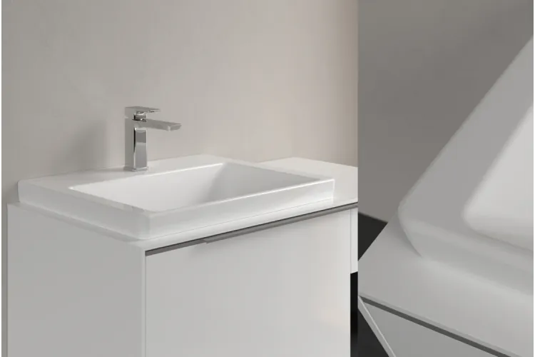 SUBWAY 3.0 Умивальник меблевий 60x47 см без переливу (4A706LR1) CeramicPlus зображення 2