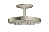 Верхній душ Axor One 280 2jet зі стельовим кронштейном 211 мм, Brushed Nickel (48494820)