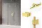 Душова кабіна прям. AVEXA GOLD SHINE 100x90x200 R скло clear ACTIVE SHIELD 6мм