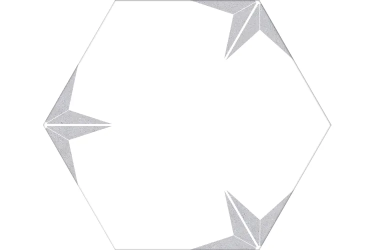 STELLA SILVER 22x25 (шестигранник) (плитка для підлоги і стін) image 1