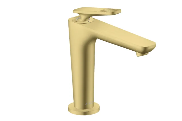 Змішувач Axor Citterio C 125 Cubic cut CoolStart для умивальника, Brushed Brass (49041950) image 1