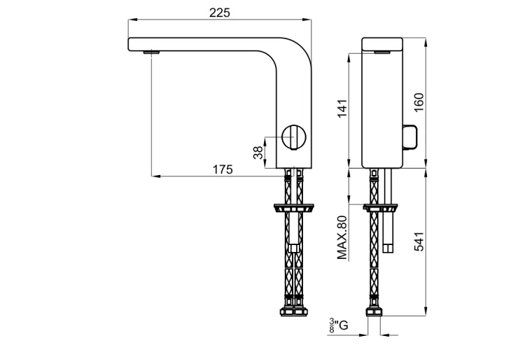LOUNGE FLUID, Змішувач для умивальника з високим виливом, titanium (100358975) зображення 3