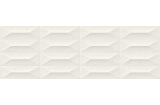 M4KT COLORPLAY WHITE STRUTTURA CABOCHON 3D RET 30x90 (плитка настінна)