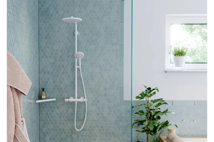 Душова система Croma Select S 280 1jet Showerpipe EcoSmart з термостатом, Brushed Bronze (26891140) image 3