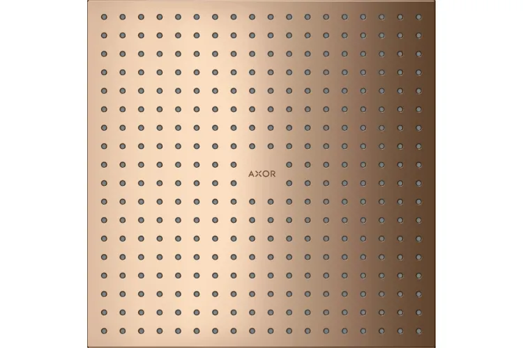 Верхній душ Axor 300х300 2jet монтаж зі стелі Polished Red Gold  (35321300) image 1