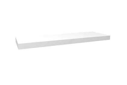 Прямокутна полиця (біла) 120x40x6h з матеріалу KRION (з рамою для кріплення до стіни) (100142237)