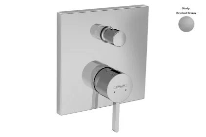 Змішувач Finoris прихованого монтажу для ванни/душу, Brushed Bronze (76415140)