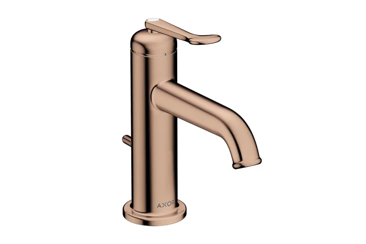 Змішувач Axor Archivio 90 CoolStart для умивальника  з донним клапаном pop-up, Polished Red Gold (34002300) зображення 1