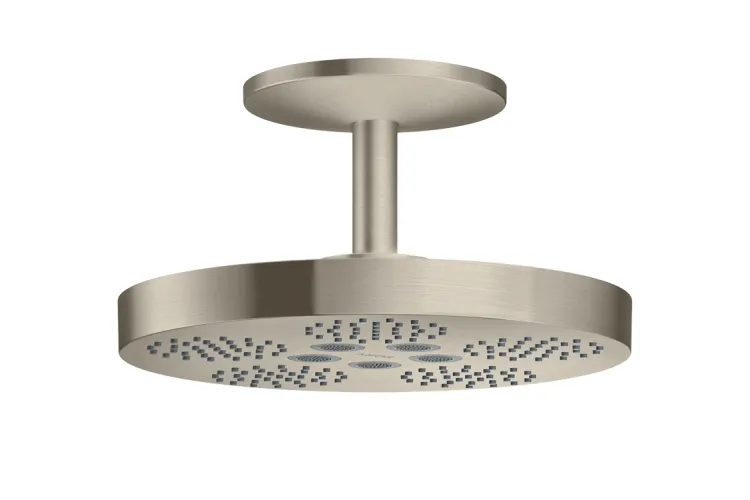 Верхній душ Axor One 280 2jet зі стельовим кронштейном 211 мм, Brushed Nickel (48494820) image 1