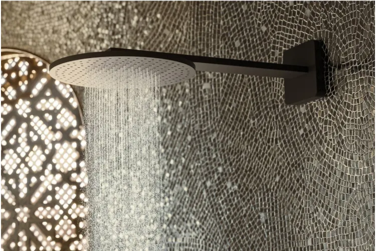 Верхній душ Axor 300 2jet P з тримачем, Matt Black (35303670) image 3