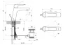Змішувач для умивальника Класік 140 з відкриванням стоку CL 011.00 X070081 image 3