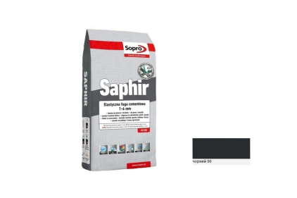 Затирка для швів SOPRO SAPHIR №9524 Чорний (90) 3 кг