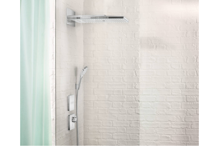 Купить Переключатель ShowerSelect Glass на 3 клавиши, цвет белый/хром (15736400) фото №2