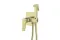 Змішувач для біде прихованого монтажу MALAGA  brushed light gold 4529-512-31