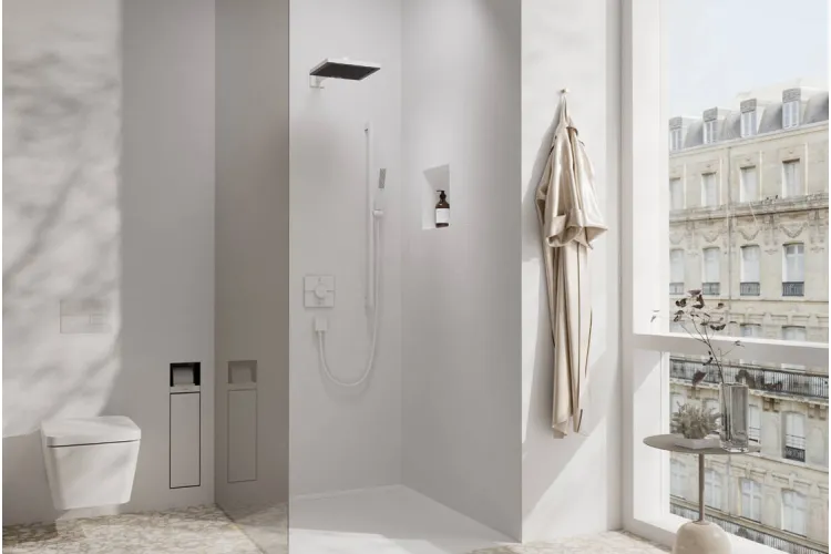 Термостат прихованого монтажу ShowerSelect Comfort E на 2 функції, Matt White (15572700) зображення 2