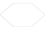 BASIC WHITE KAYAK 17x33 (шестигранник) (плитка для підлоги і стін)