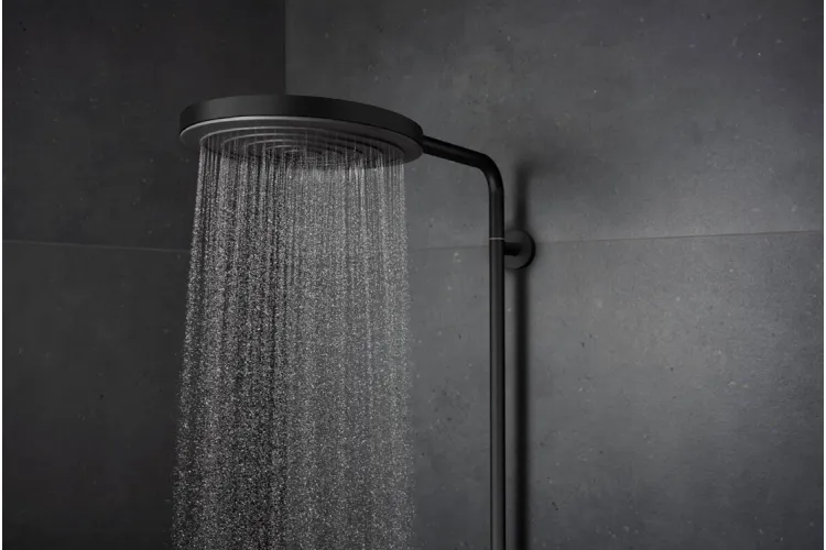 Душова система Pulsify S Puro Showerpipe 260 1jet з Ecostat Fine, Matt Black (24236670) image 4