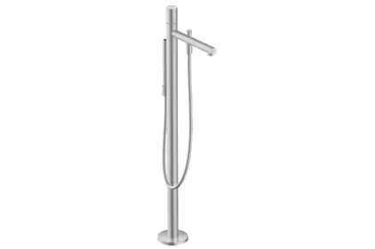 Змішувач Axor Uno для ванни підлоговий, ручка Zero, Brushed Nickel 45416820