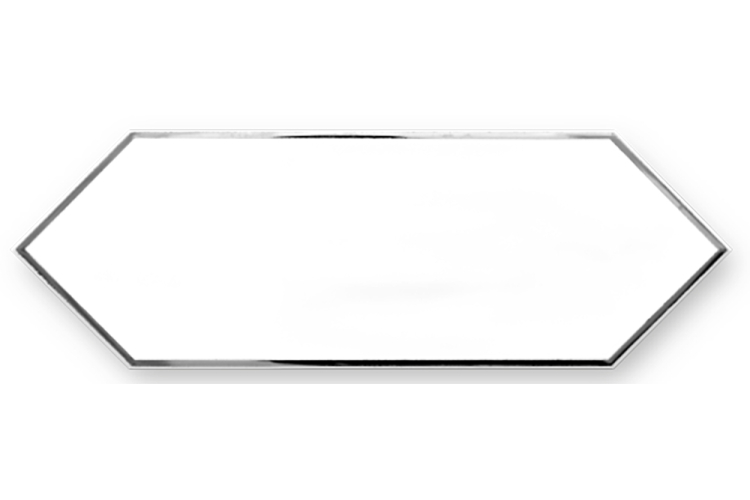 DECOR ZENITH SILVER WHITE 10x30 декор (плитка настінна) зображення 1
