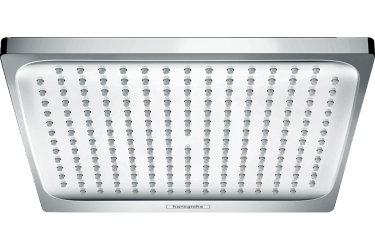 Верхній душ Crometta E 240 1jet, EcoSmart, 9л/хв, білий/хром (26727000) зображення 1