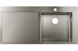 Кухонна мийка S715-F450 на стільницю 1x35Ø 1045х510 полиця ліворуч Stainless Steel (43306800)
