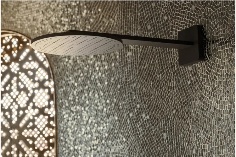 Верхній душ Axor 300 2jet P з тримачем, Matt Black (35303670) image 2