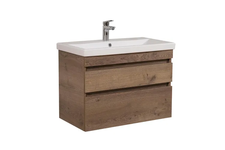 Тумба ВІНТАЖ 80 см з умивальником Elite, аліканте зображення 1