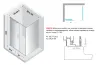 Душова кабіна прямокутна SMART 100x90x200 скло clear ACTIVE SHIELD 8мм image 4