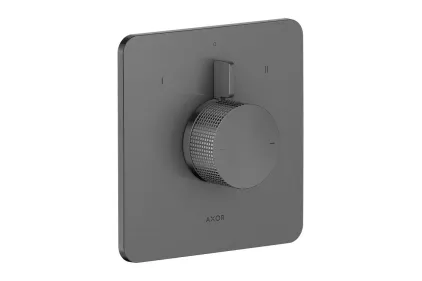 Змішувач Axor Citterio C Cubic cut прихованого монтажу на 2 функції, Brushed Black Chrome (49451340)